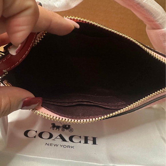 Coach Pink Cherry Print Clutch - Picture 4 of 4